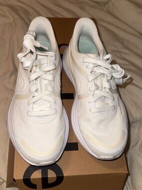lululemon athletica White Sneakers with Cream Accents